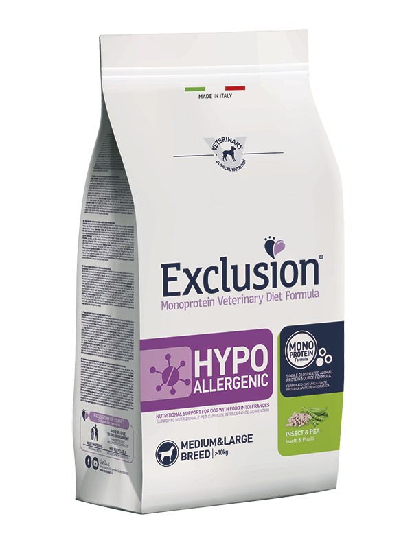 EXCLUSION Diet Hypoallergenic Insect and Pea Medium & Large Breed 1