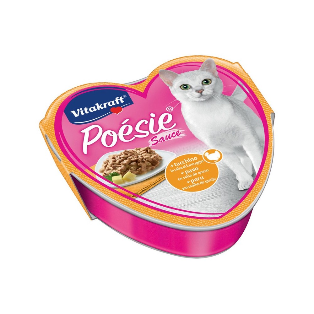 Vitakraft POESIE Sauce Turkey in Cheese sauce 85 g x 15 pcs PetPl